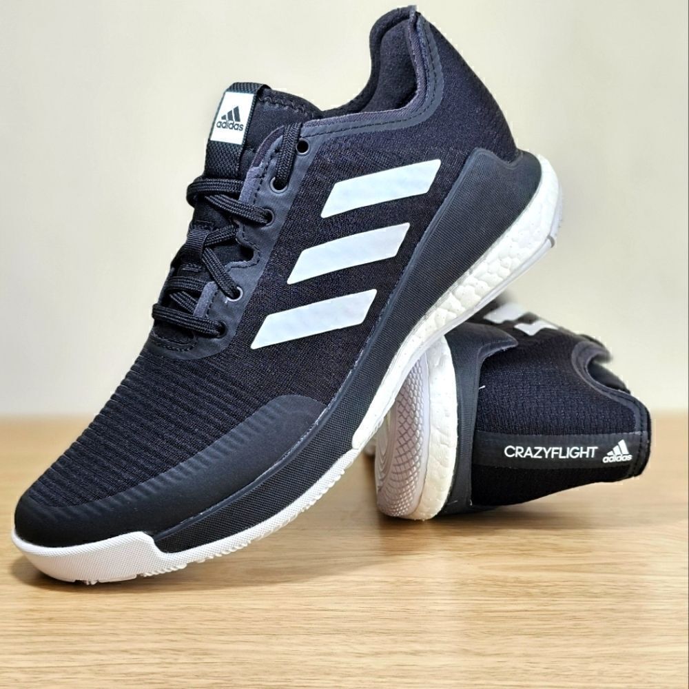 Adidas Crazyflight Low Volleyball Shoes Black White Women's 8 Boost FY1638 New